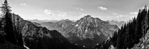 Alpen Berge Panorama Leinwand