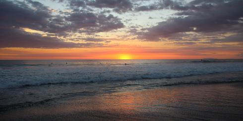 Sonnenuntergang Romantische Playa Hermosa 